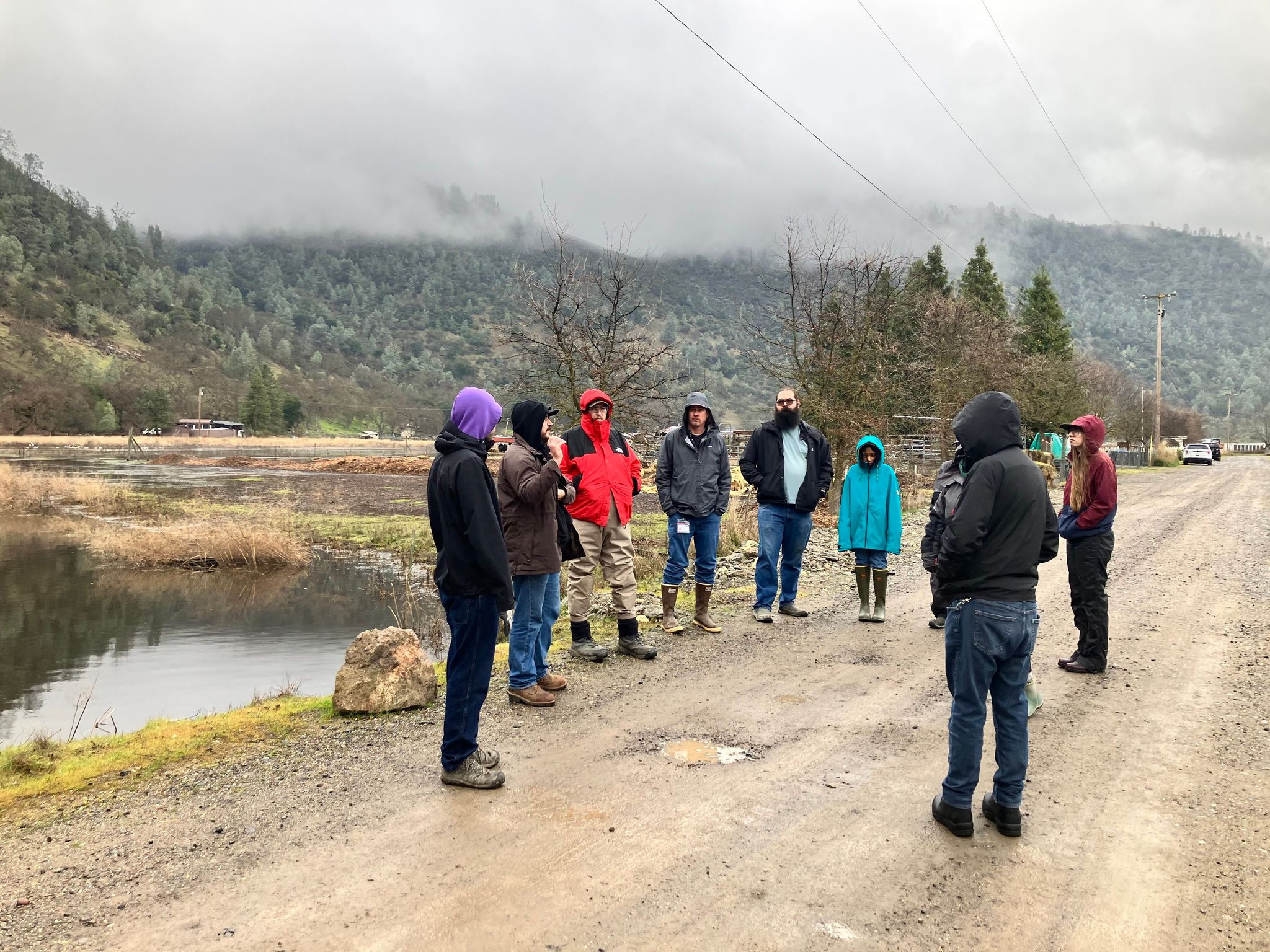 U.S. Fish and Wildlife Service and partners touring Cole Creek flooding